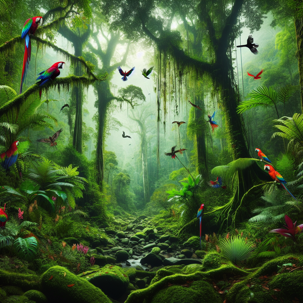 Tropical Rainforest Retreat Paint By Diamond