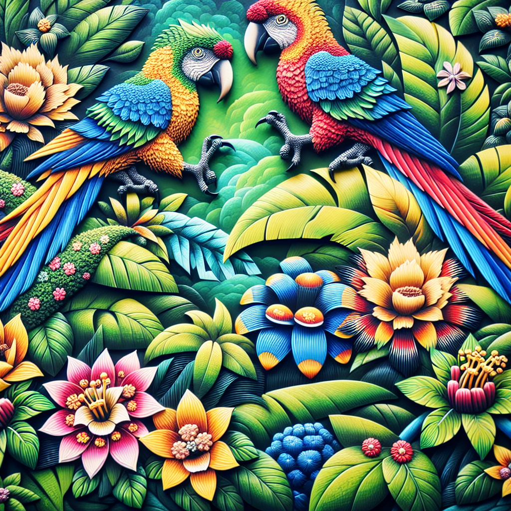 Exotic Bird Sanctuary Paint By Diamonds Art