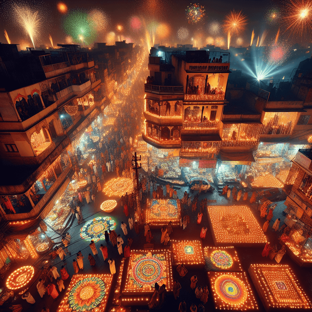 Diwali In Delhi - Delhi, India Diamond Painting