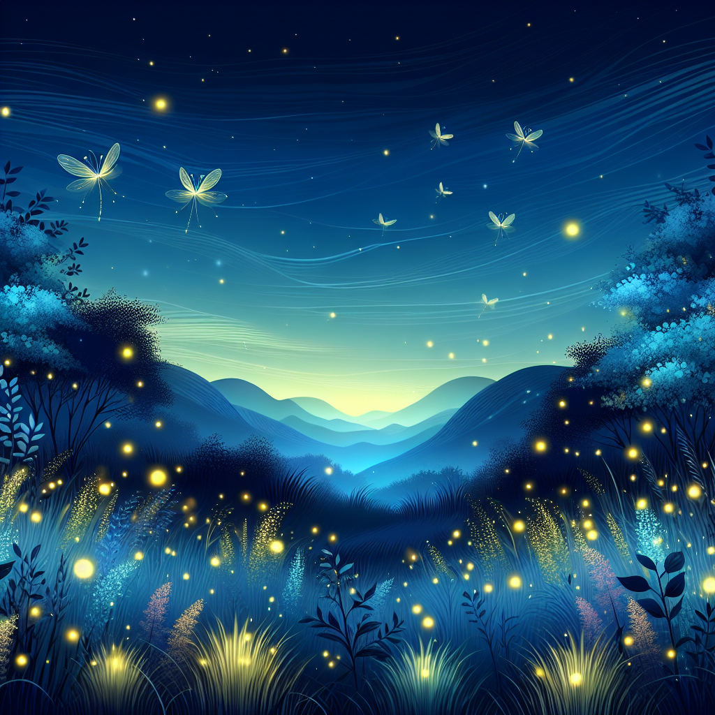 Glowing Fireflies In The Night Paint By Diamonds Kits