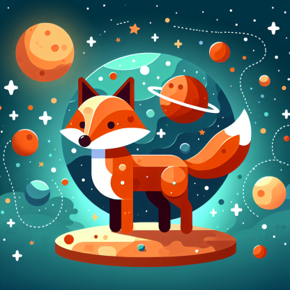 Galaxy Guardian Fox Paint By Diamond