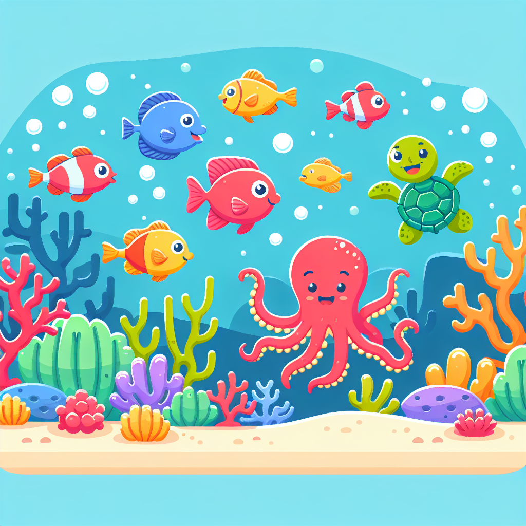 Underwater Exploration With Ocean Pals Painting By Diamonds Kit