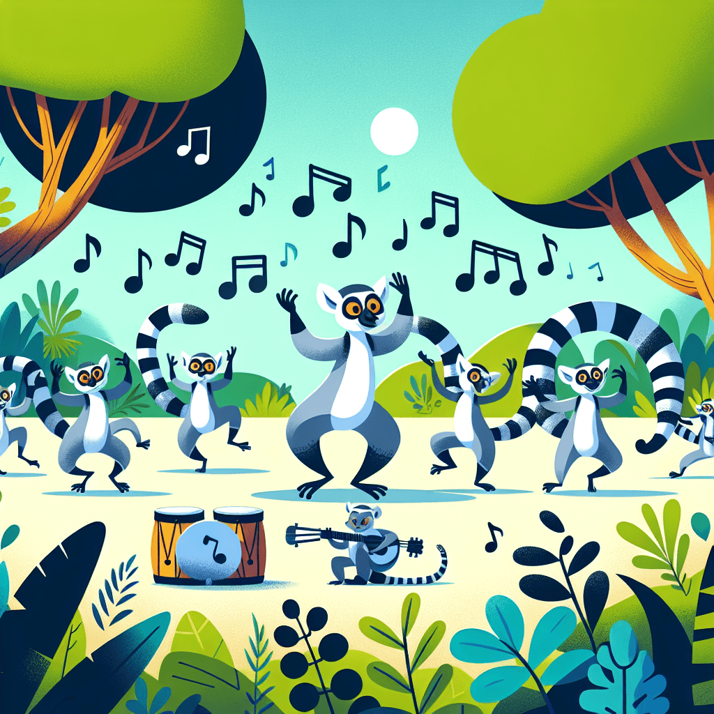 Lively Lemur's Jungle Jamboree Paint By Diamonds