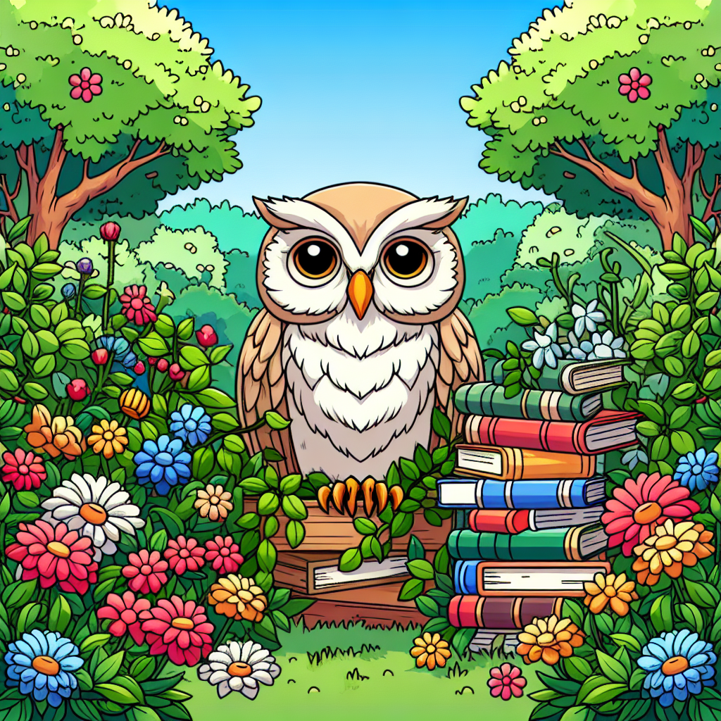 Enchanted Owl's Wisdom Garden Paint By Diamonds Art