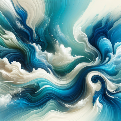 Dynamic Abstract Waves Diamonded Painting Kits