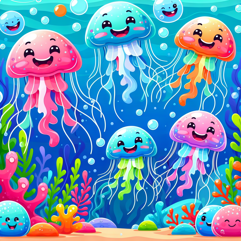 Giggly Jellyfish Paint By Diamonds Art