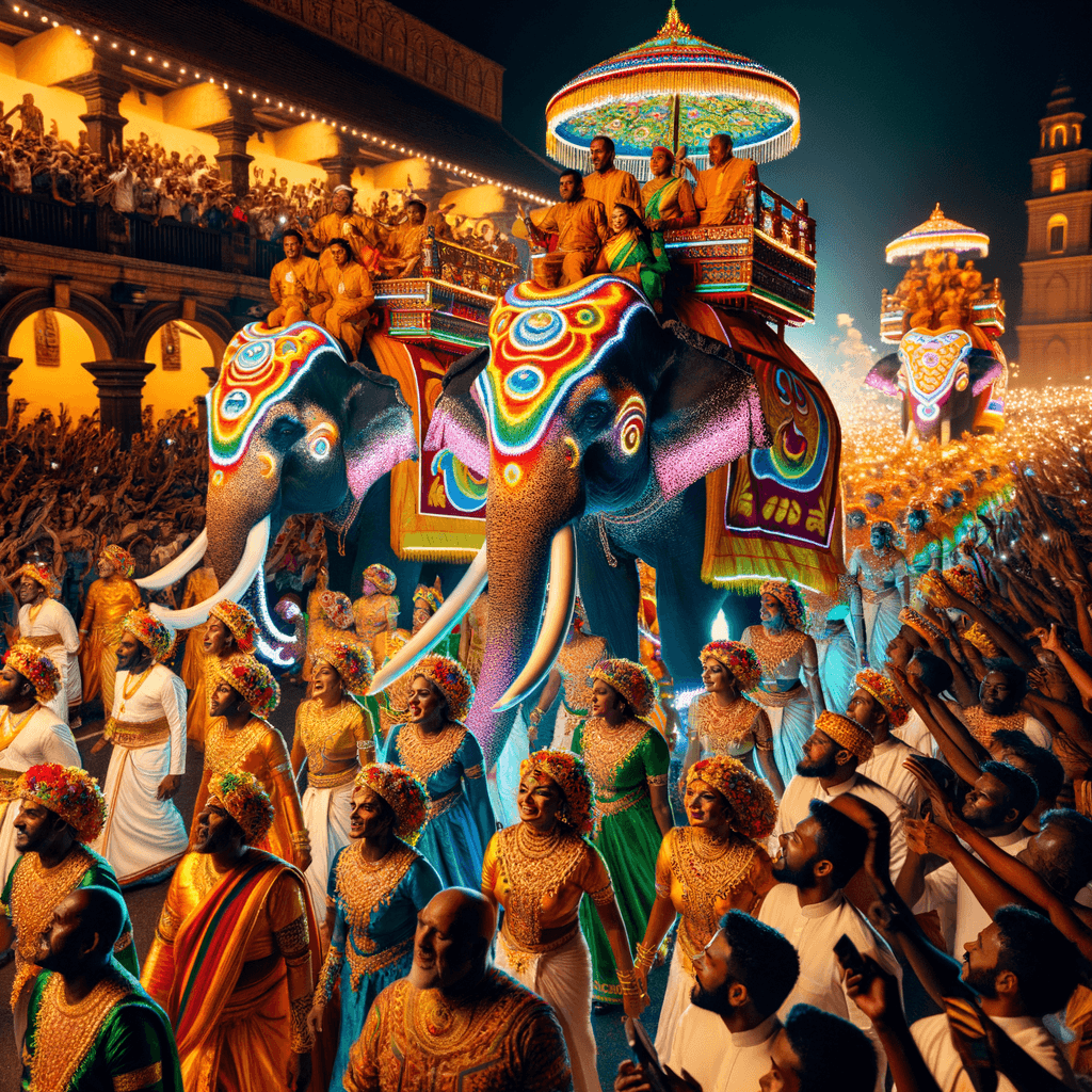 Esala Perahera - Kandy Paint By Diamonds Art