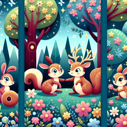 Exploring The Magical Forest Paint By Color