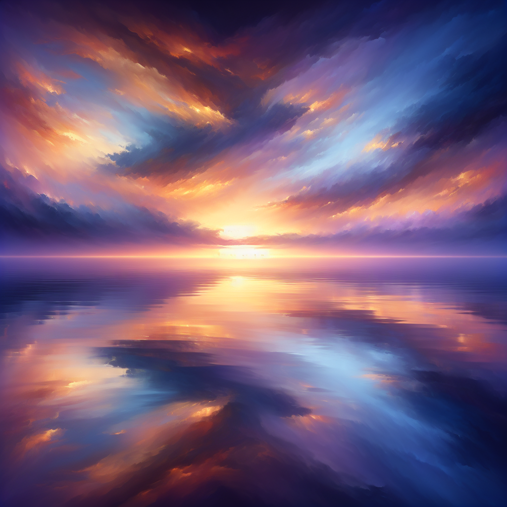 Gentle Sunset Over The Lake Painting By Diamonds Kit