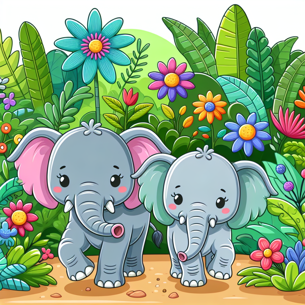 Gentle Giants In The Jungle Paint By Color