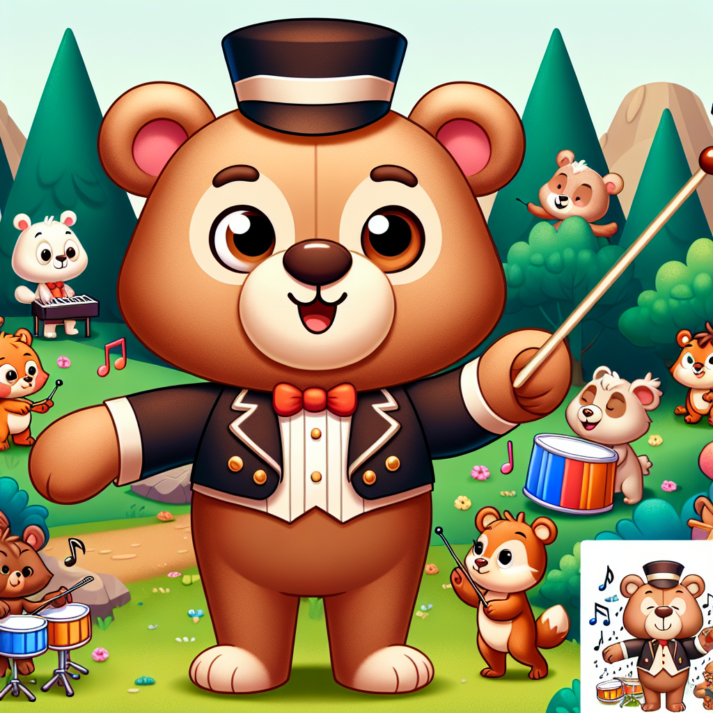Musical Bear Symphony Paint By Color