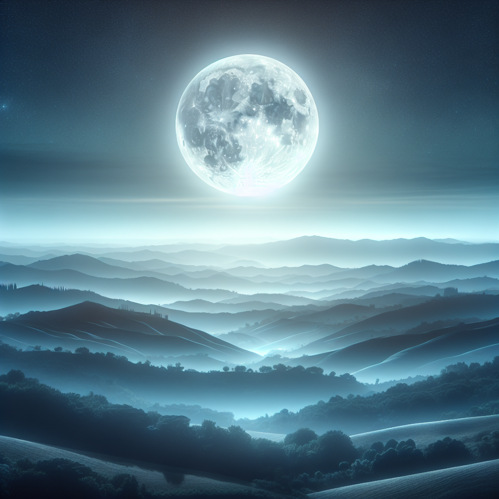 Mystical Moonlit Landscape Paint By Diamond