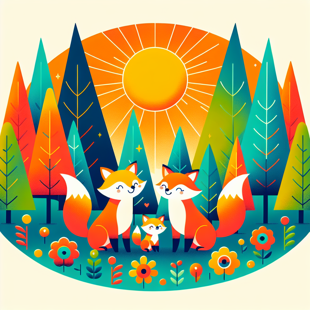 Funny Fox Family Paint By Diamonds