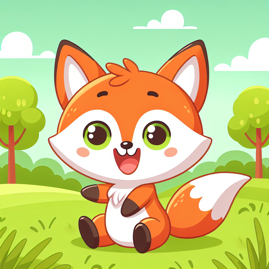 Cute Little Fox Painting By Diamonds Kit