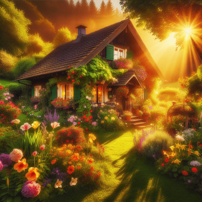 Rustic Cottage Painting Diamond Kit