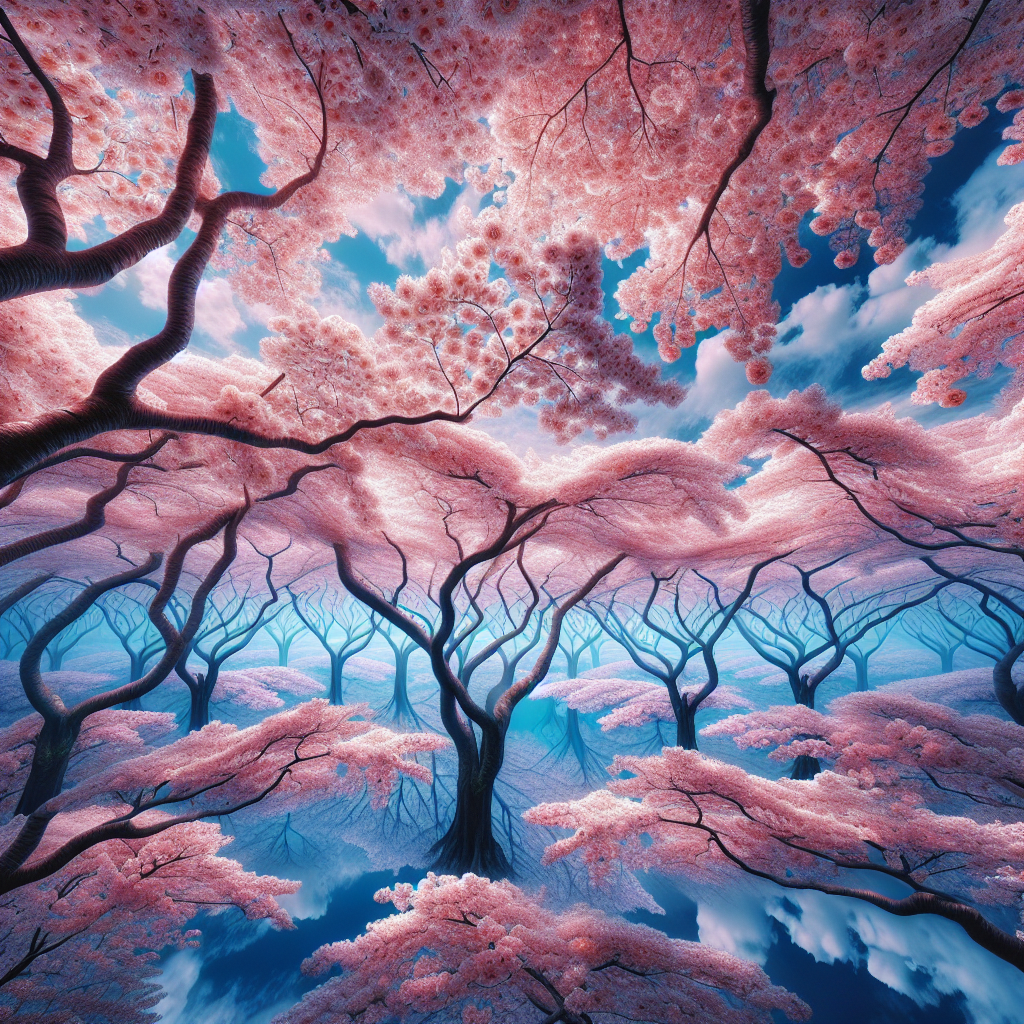 Glistening Cherry Blossom Paradise Paint By Diamonds