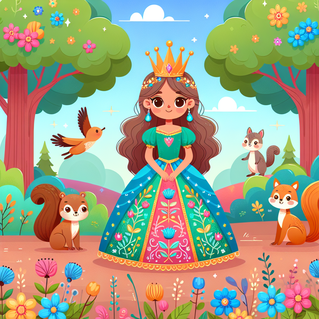 Princess And The Magical Forest Painting Diamond Kit