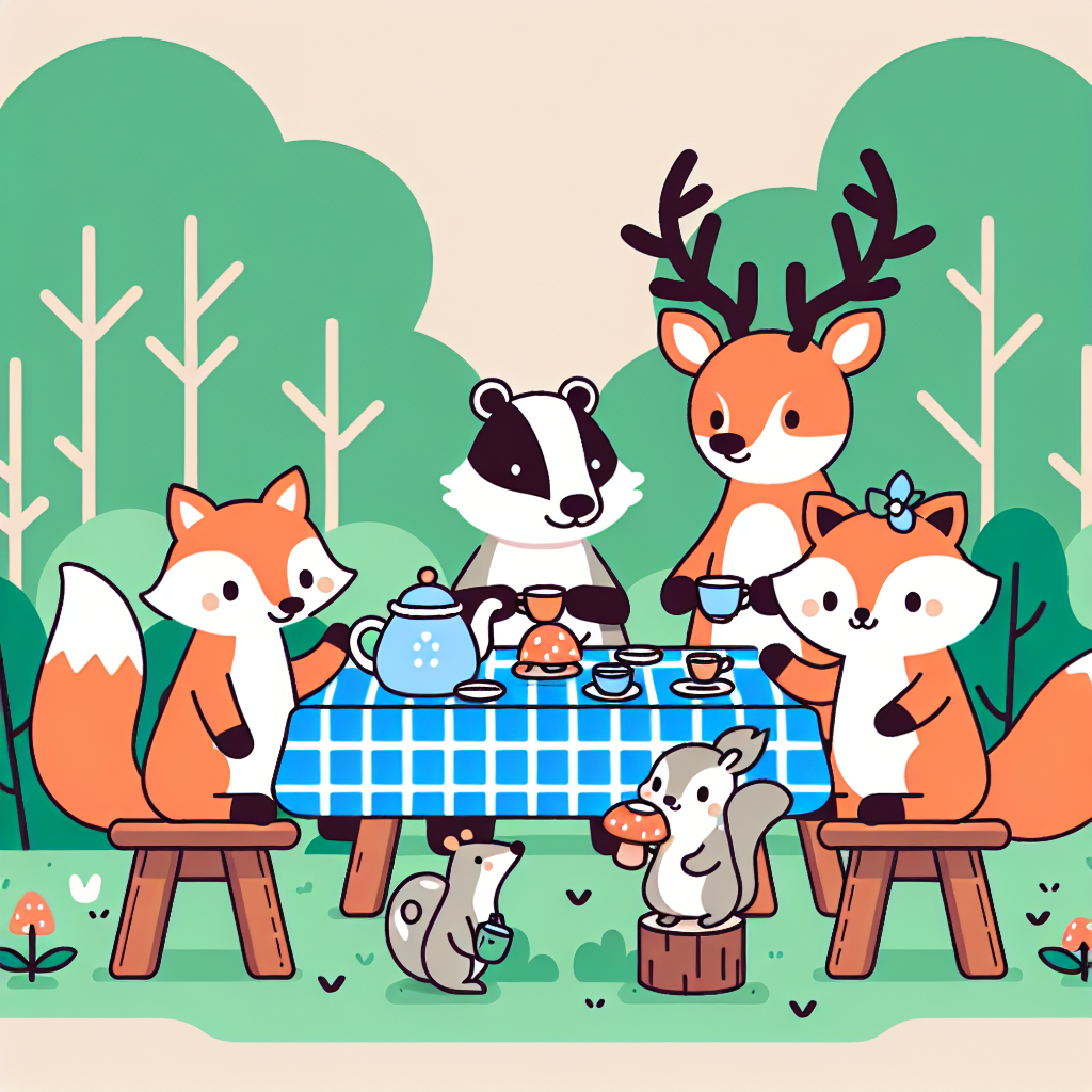 Forest Friends Tea Party Diamonded Painting Kits