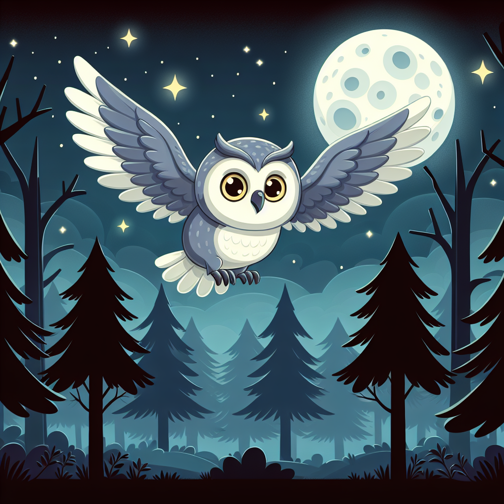 Moonlit Owl Forest Expedition Paint By Diamond