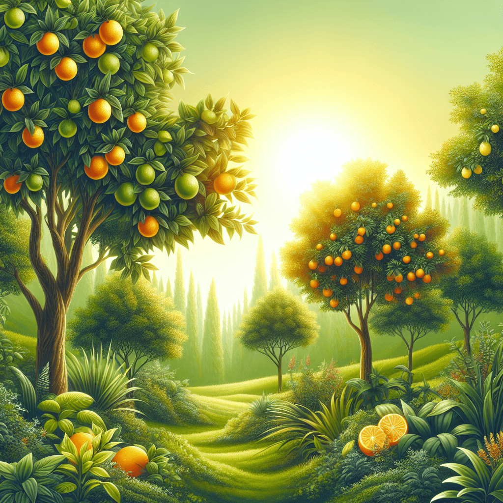 Sunny Citrus Grove Painting Diamond Kit