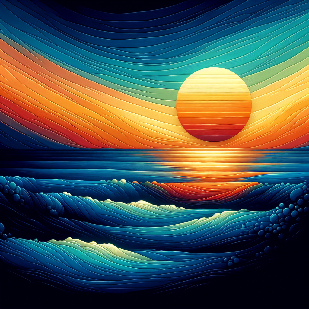 Ocean Sunset Serenity Paint By Diamonds Kits