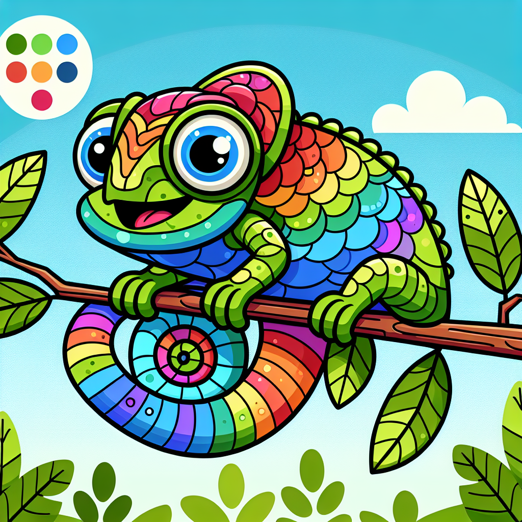 Colorful Chameleon Adventure Diamonded Painting Kits