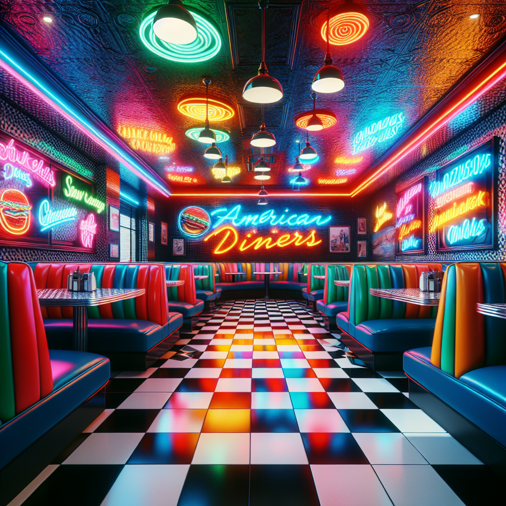 Retro Diner Vibes Paint By Diamond