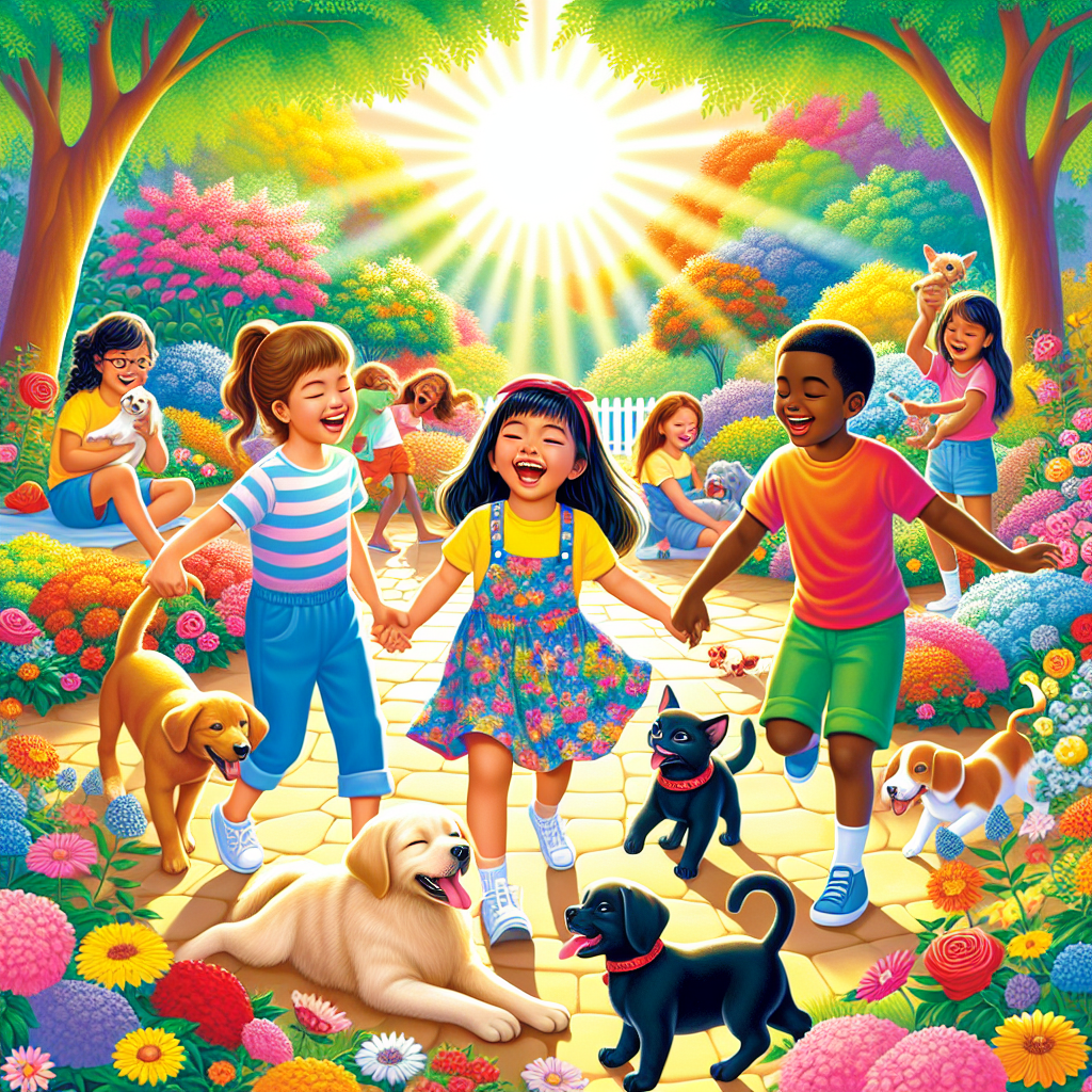 Joyful Playtime With Pets Diamonded Painting Kits