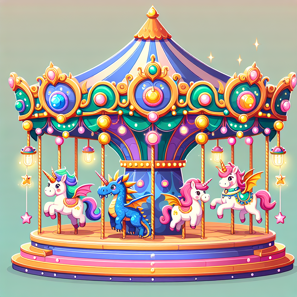 Enchanted Kingdom Carousel Paint By Diamonds