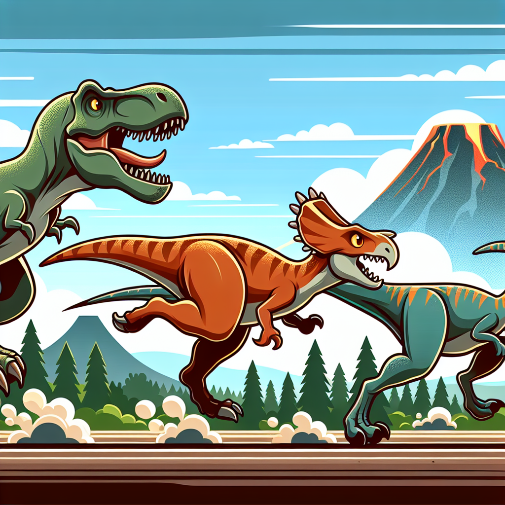 Adventure Racing Dinosaurs Painting Diamond Kit