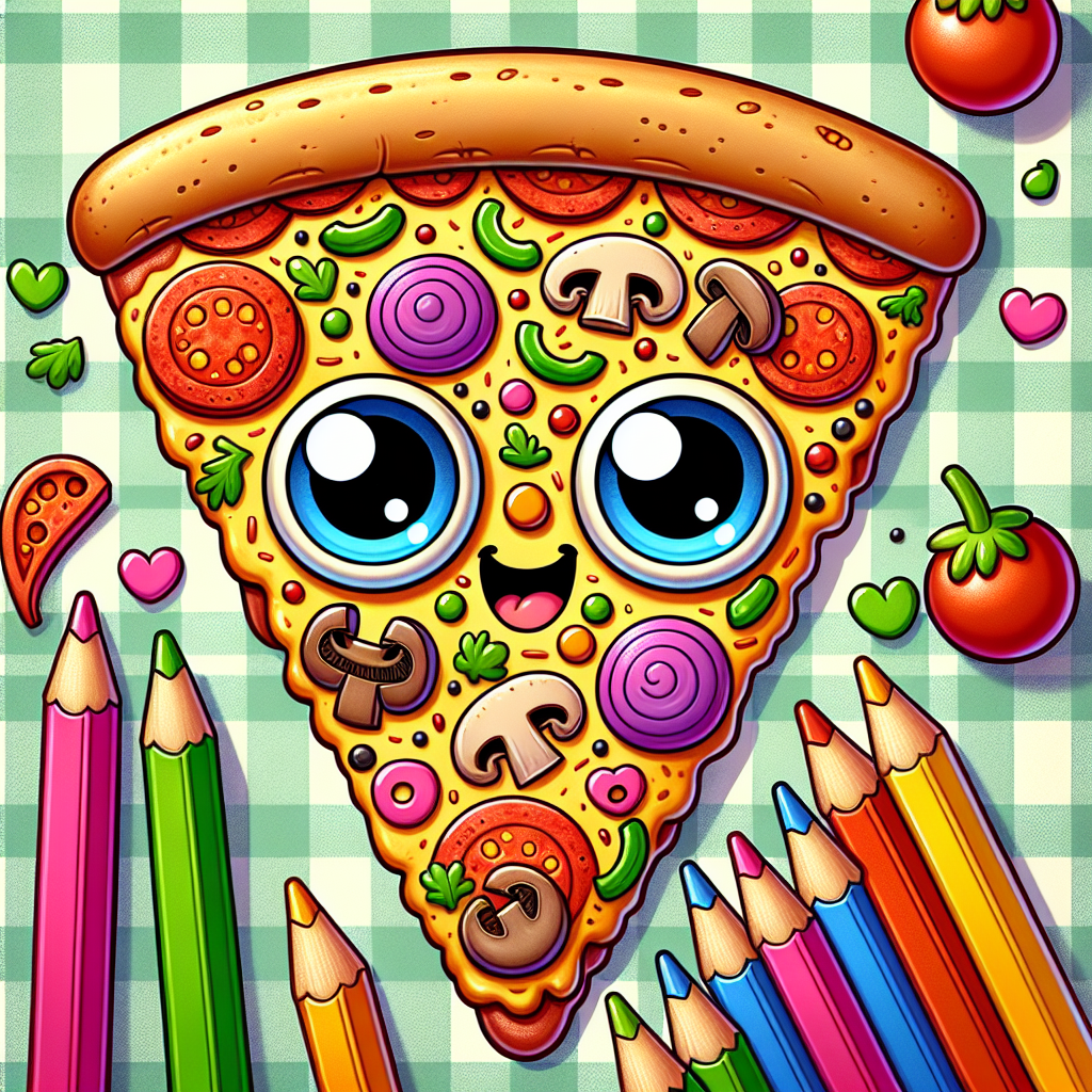Happy Pizza Party Paint By Color