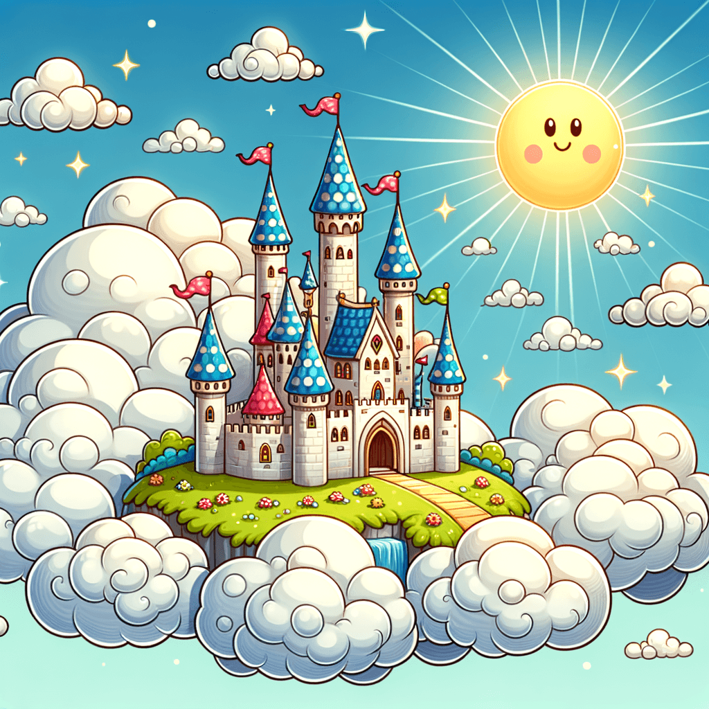 Magical Castle in the Clouds 5D DIY Paint By Diamond Kit – Original ...
