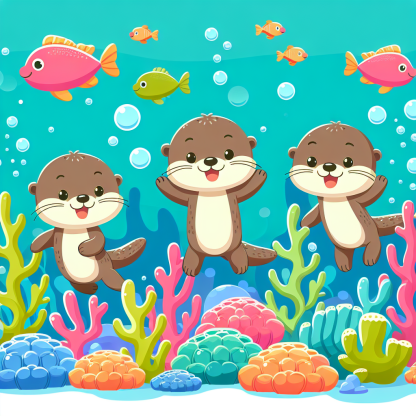 Otter's Ocean Odyssey Painting Diamond Kit