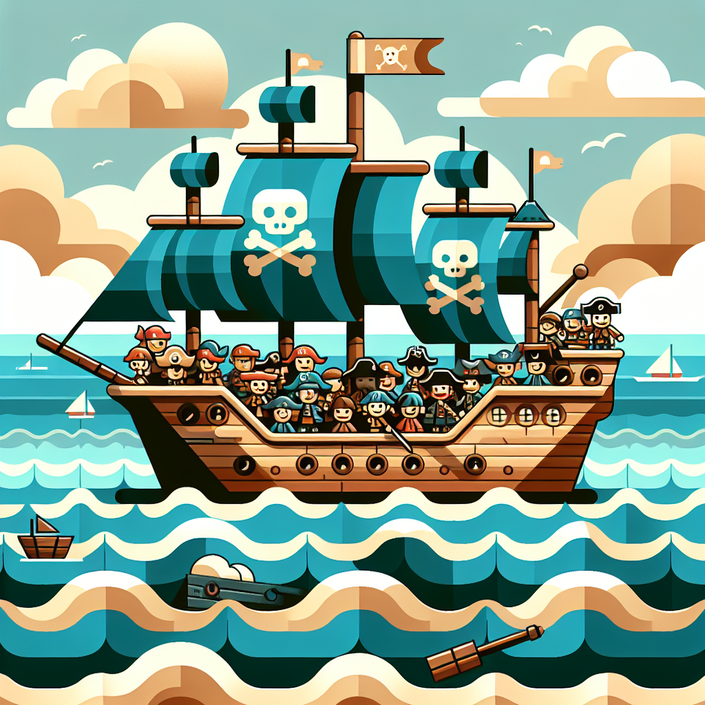 Jolly Pirate Ship Painting Diamond Kit