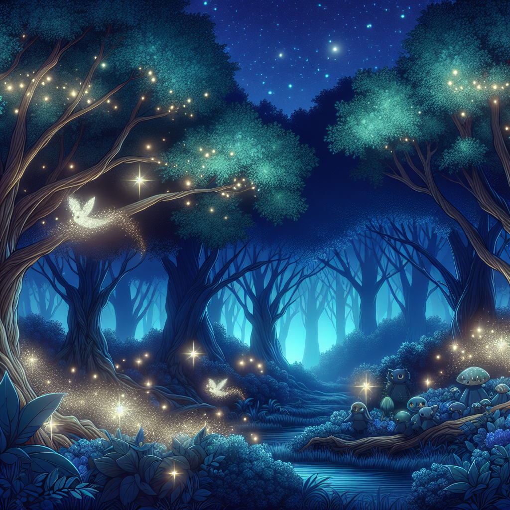 Mystical Night Forest Paint By Diamonds Kits