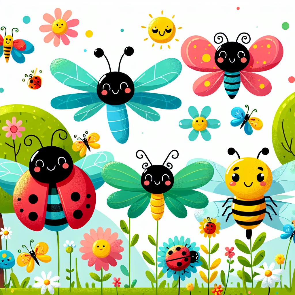 Colorful Insects Diamonded Painting Kits