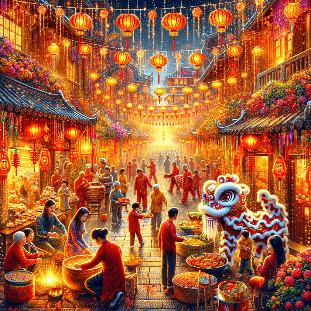 Lunar New Year - Vietnam Painting By Diamonds Kit