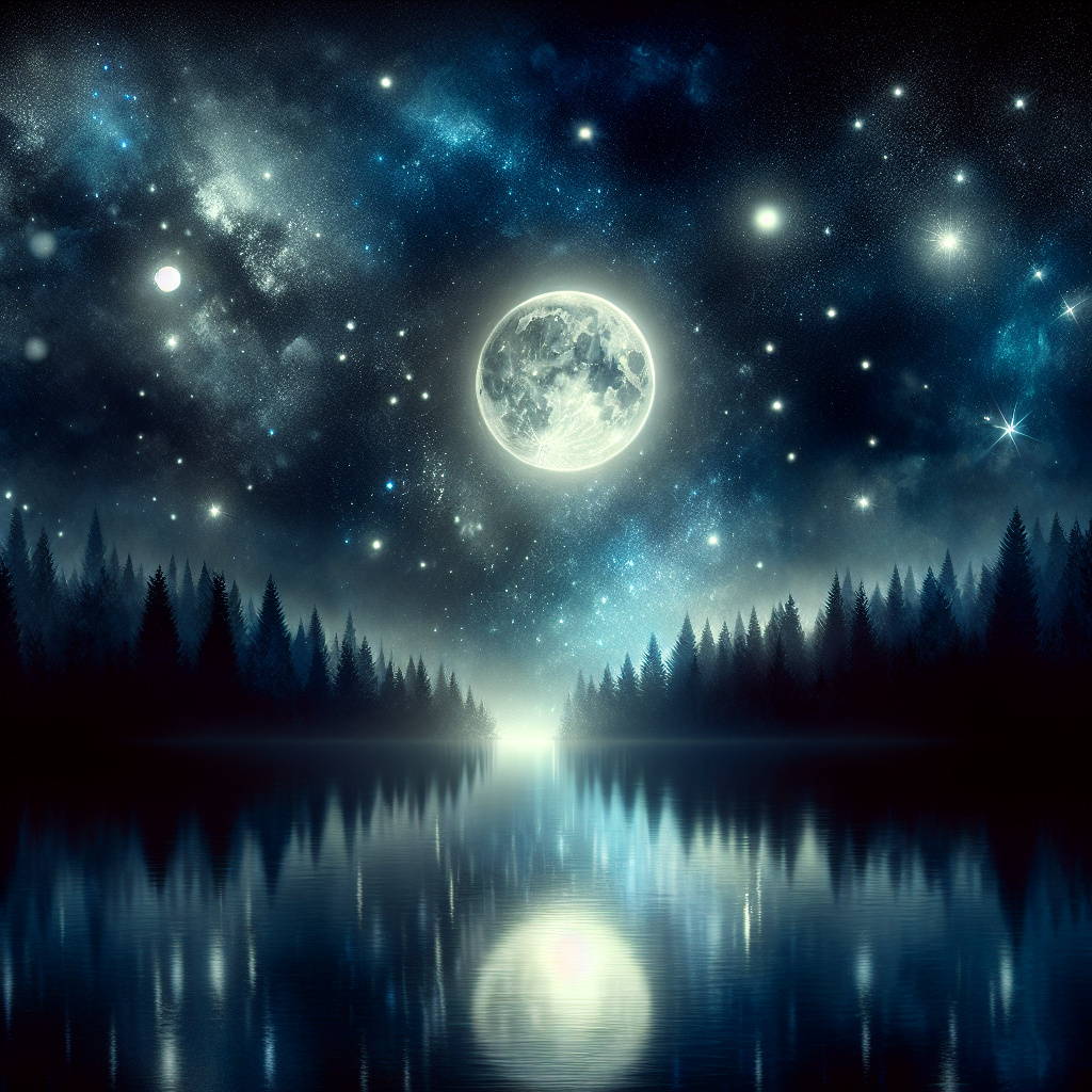 Captivating Night Sky Reflections Diamond Painting
