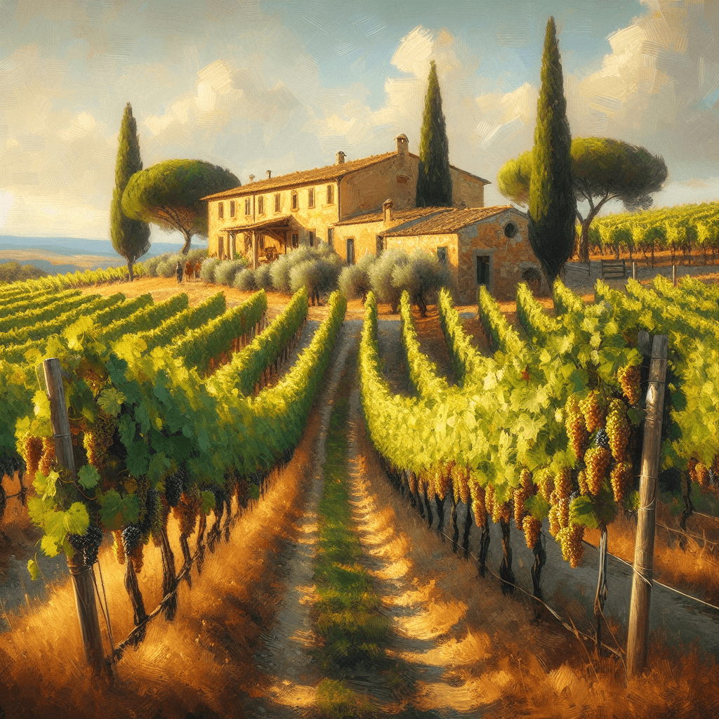 Sunny Tuscan Vineyard Paint By Diamonds