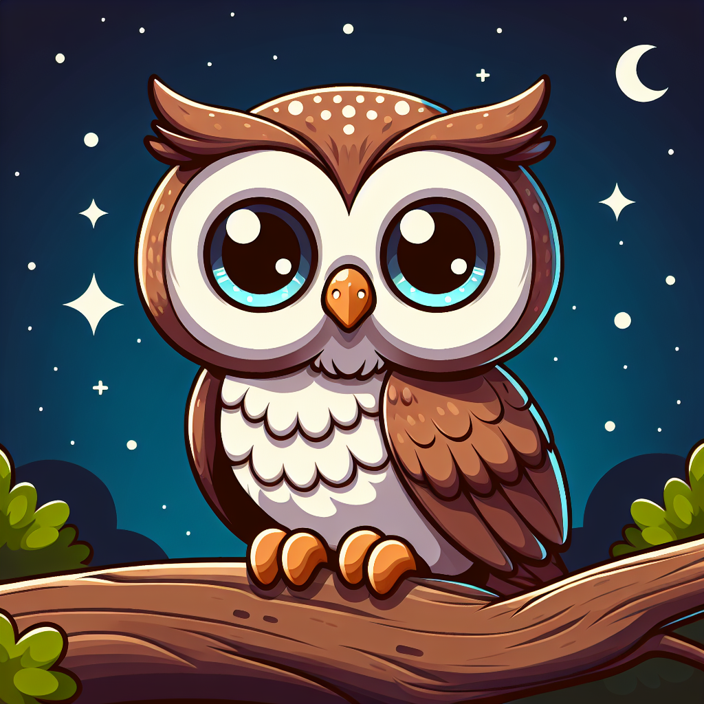 Clever Owl's Night Watch Paint By Color