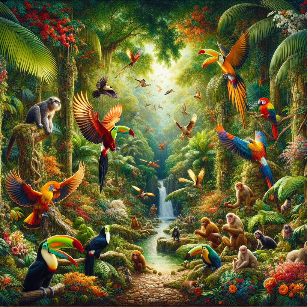 Exotic Rainforest Creatures Diamond Painting