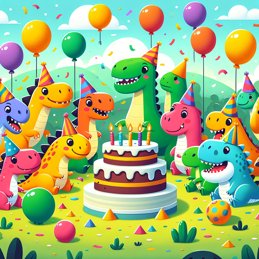 Dinosaur Party Painting Diamond Kit