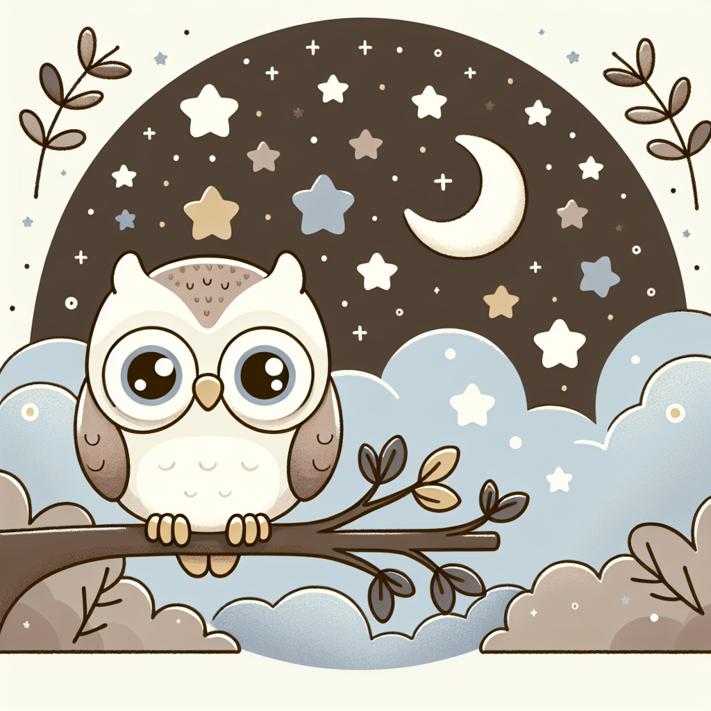 Whimsical Moonlit Owl Diamond Painting