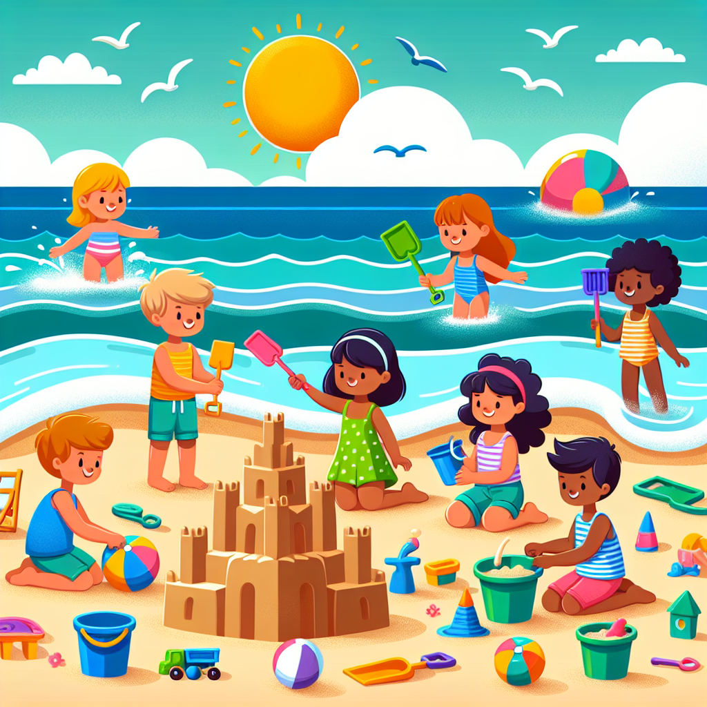 Giggly Beach Party Paint By Diamonds Art