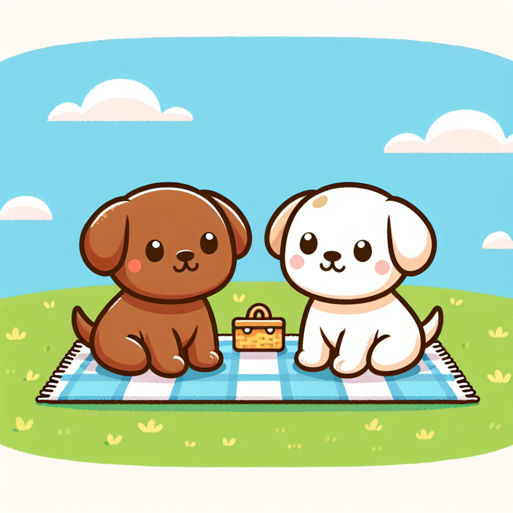 Puppy Picnic Party Paint By Diamond