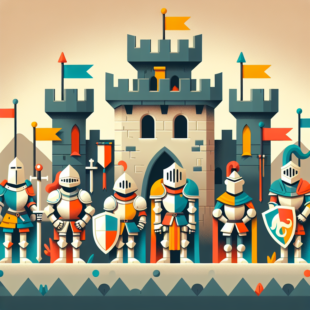 Castle Knights And Heroes Paint By Diamonds Art
