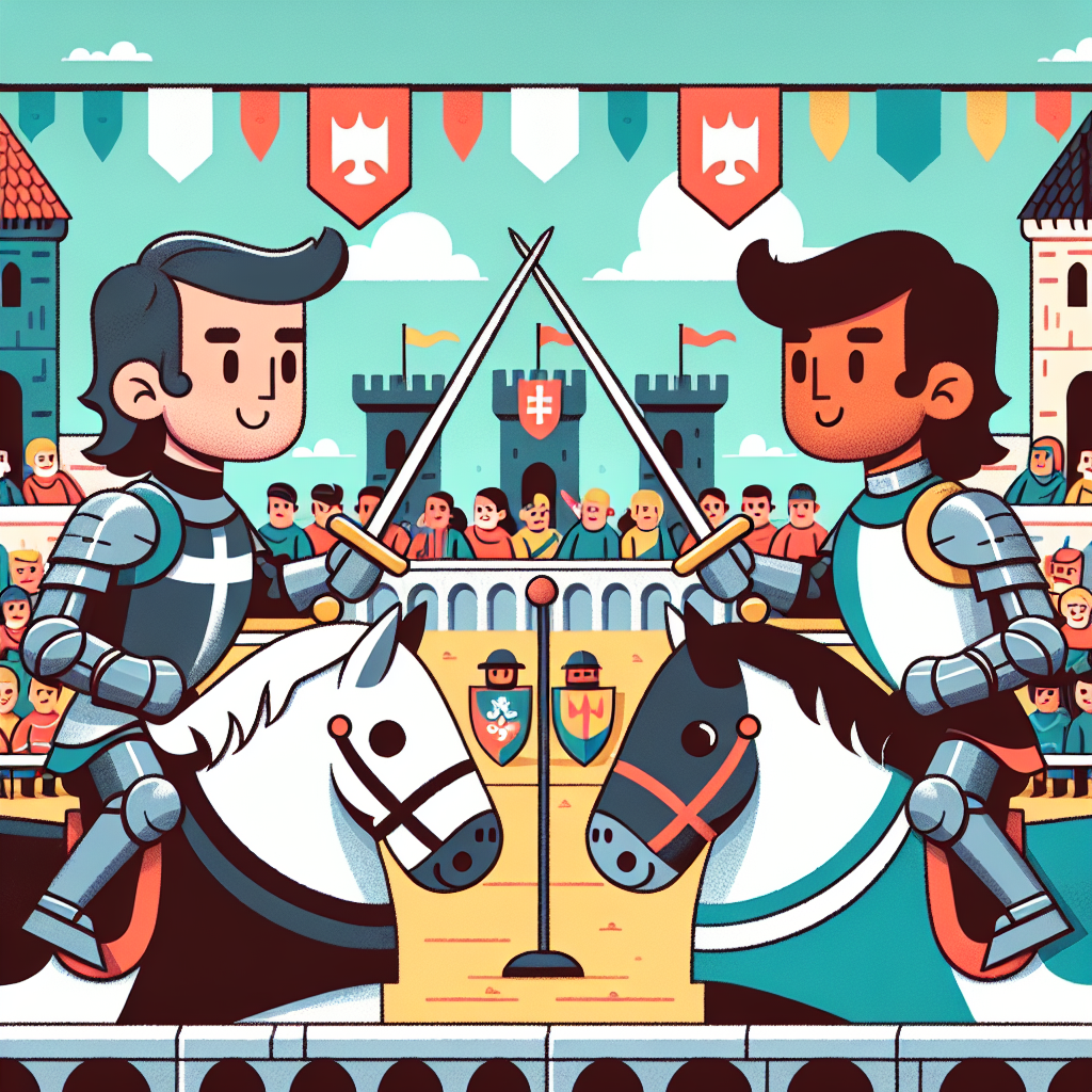 Medieval Knight Tournament Paint By Diamond