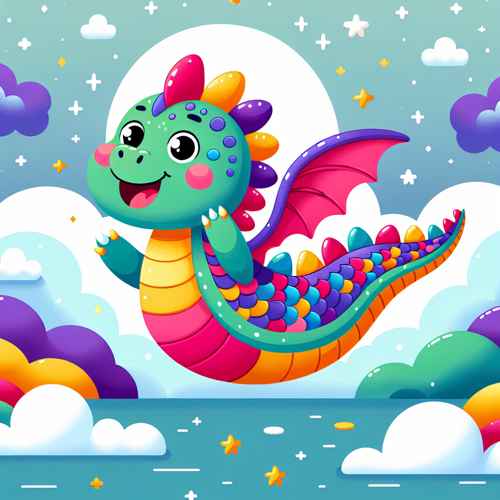 Happy Little Dragon Paint By Color