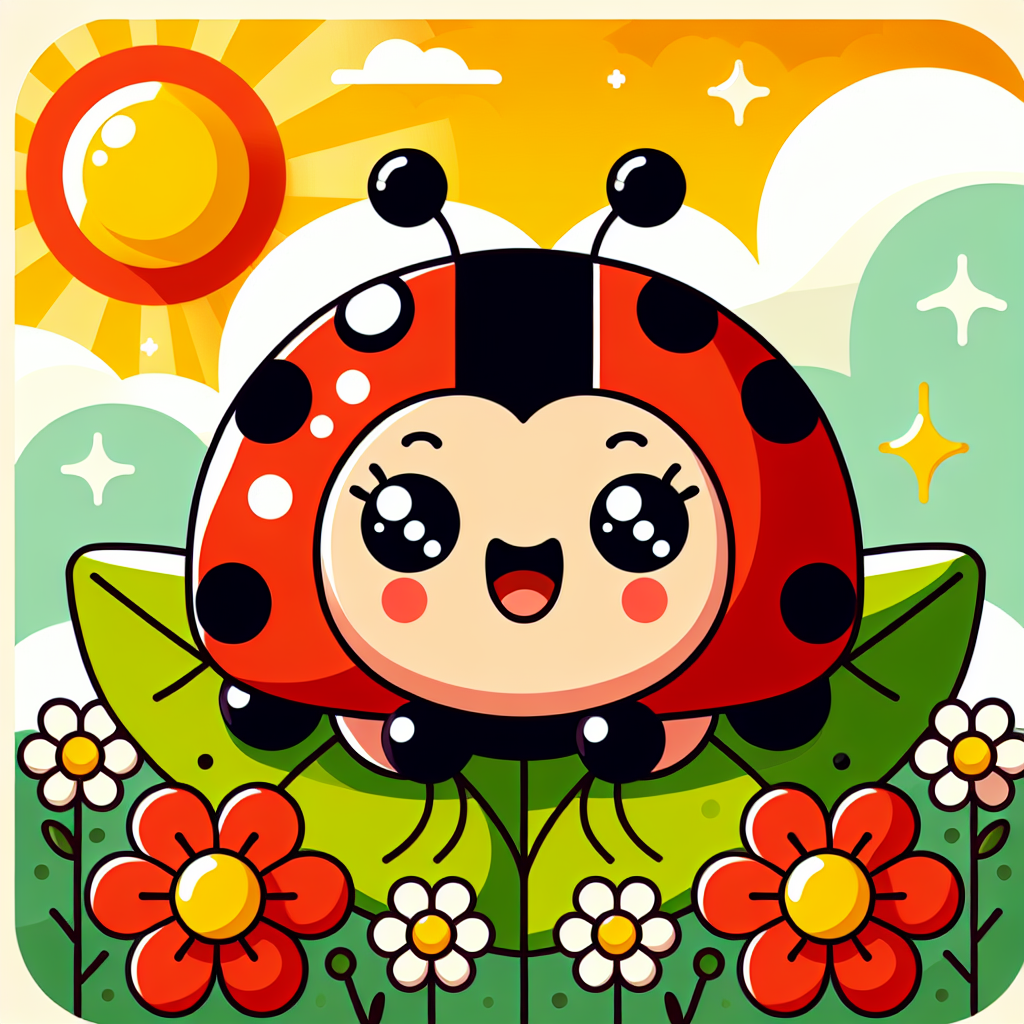 Happy Little Ladybug Paint By Color