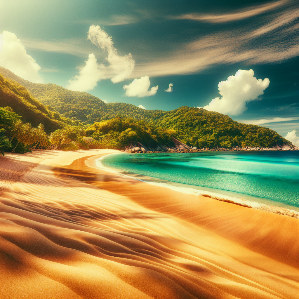 Tropical Beach Horizon Painting By Diamonds Kit